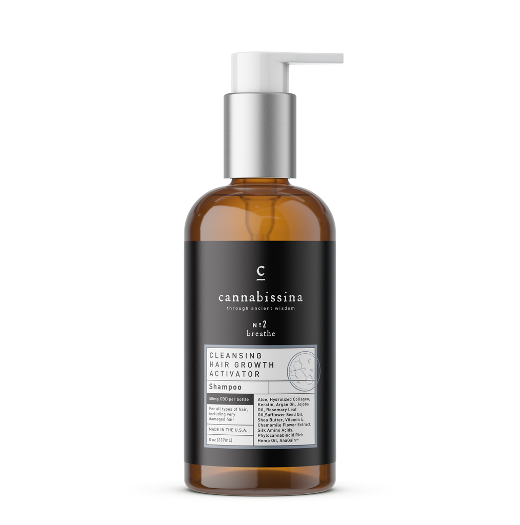 Cleansing Hair Growth Activator Shampoo  50 mg CBD per bottle.